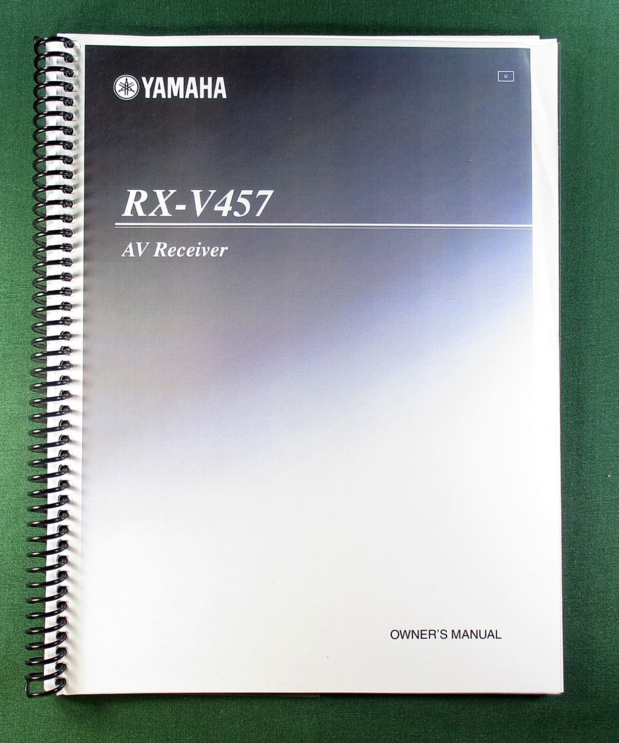 Yamaha RX-V457 Instruction Manual: 88 Pages & Protective Covers!