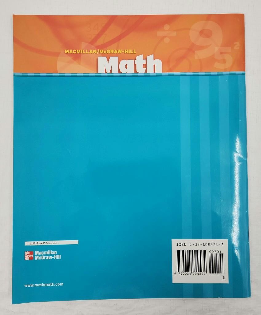 MacMillan McGraw-Hill Math Building Math Skills Summer / After School Grade 5