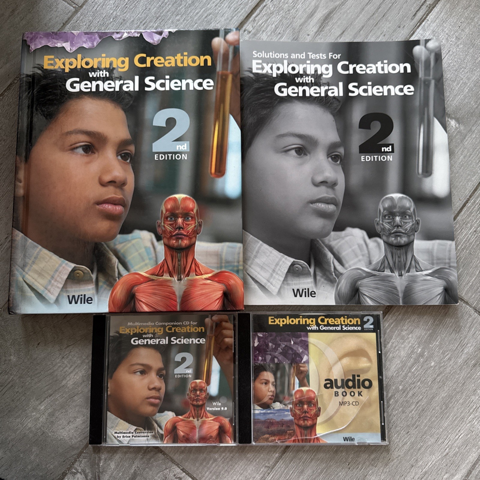 Apologia General Science 2nd edition Textbook, Solutions/Test, Multimedia Disc