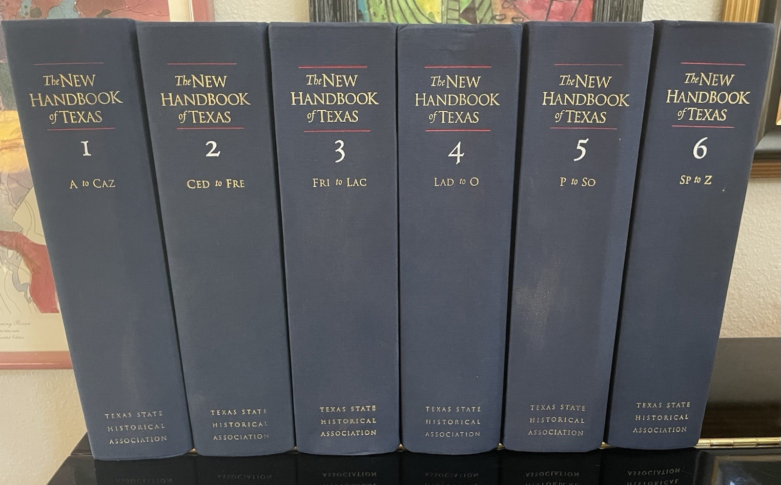 The New Handbook of Texas 6 Volume Set 1996 Hardcover Reference *COMPLETE* VG+
