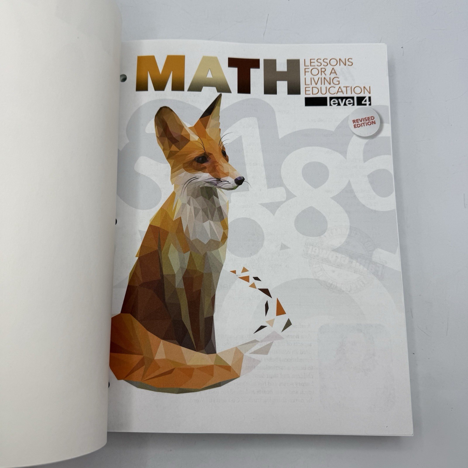 Math Level 4 Revised Ed. Master Books Curriculum 4TH GRADE Home School Education
