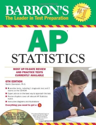 Barron’s AP Statistics (Barron’s AP Statistics (W/CD)), Sternstein Ph.D., Martin