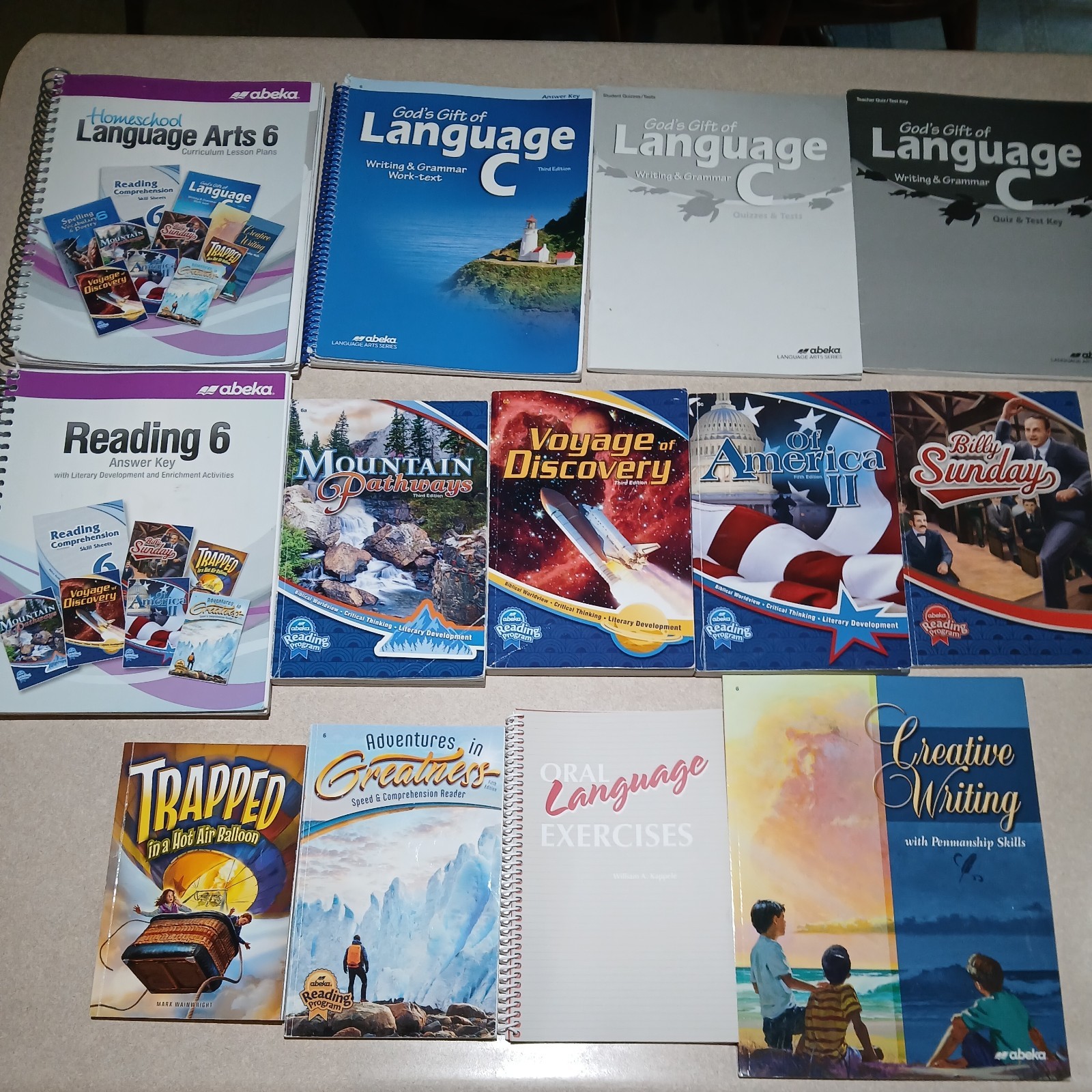 Abeka Grade 6 Language Arts Bundle Used Good