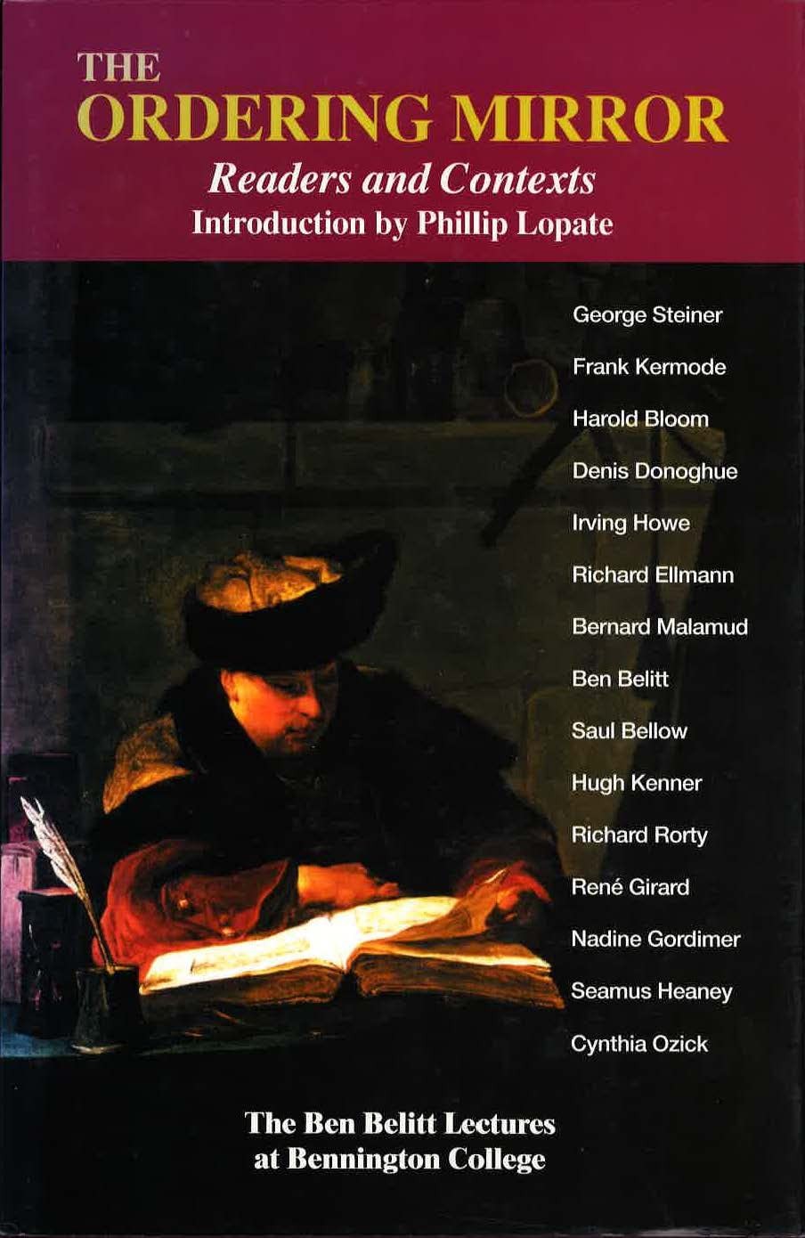 The Ordering Mirror: Readers and Contexts by Lopate, Phillip [Hardcover]