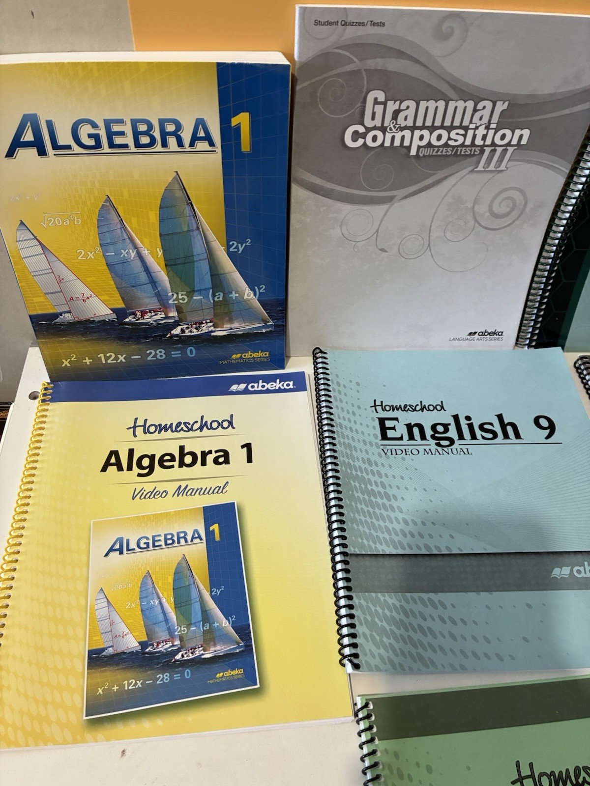 Lot of 19 Abeka Grade 9 Mixed Teachers Keys Student Workbooks – Never Used