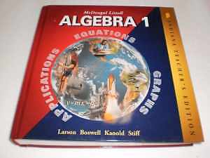 Algebra 1 (in TE) – Hardcover, by Ron Larson – Acceptable n