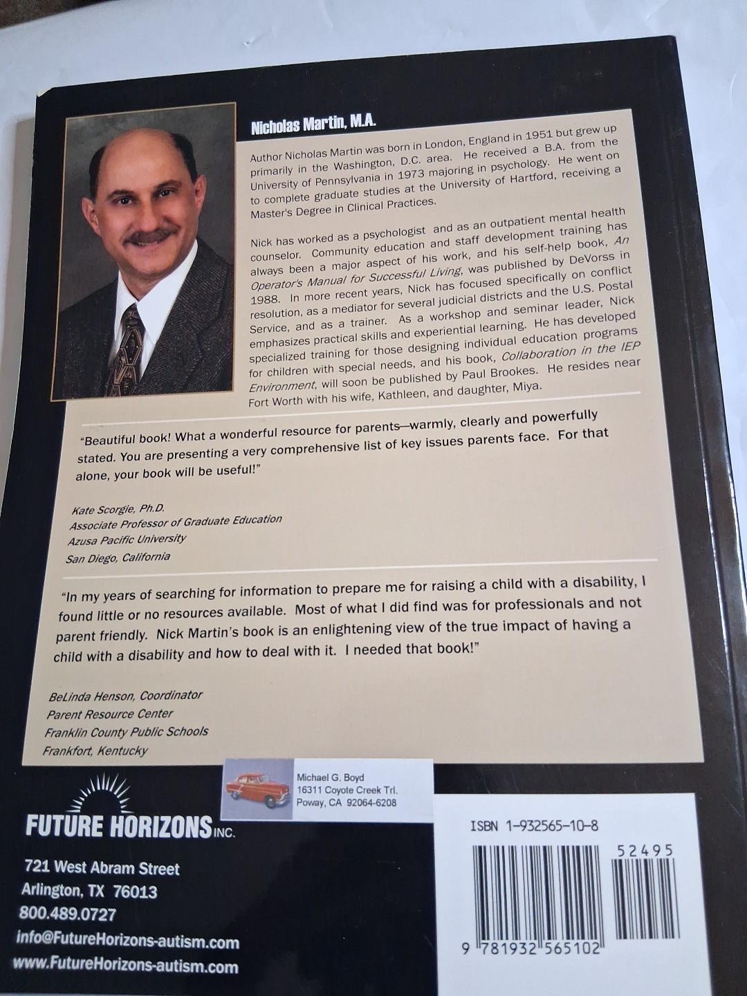 Strengthening Relationships : When Our Children Have Special Needs by Nicholas M