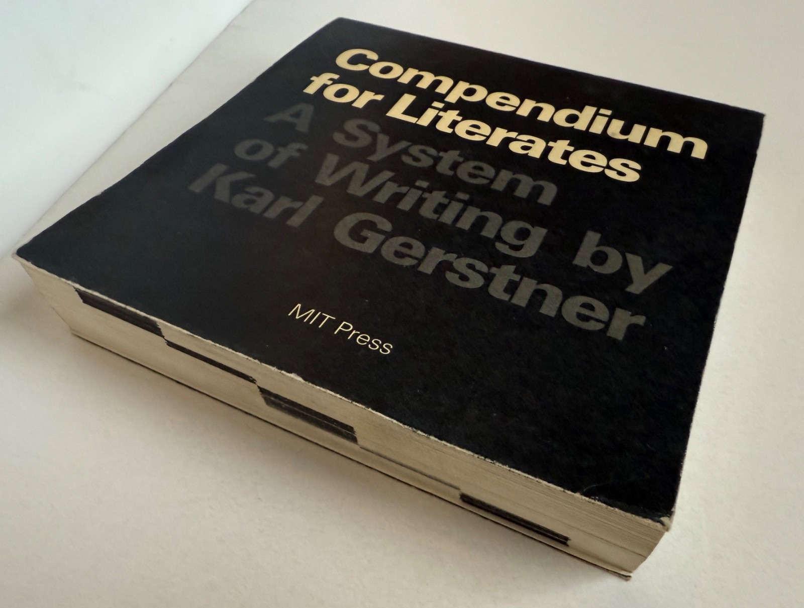 Compendium for Literates by Karl Gerstner / MIT Press 1974