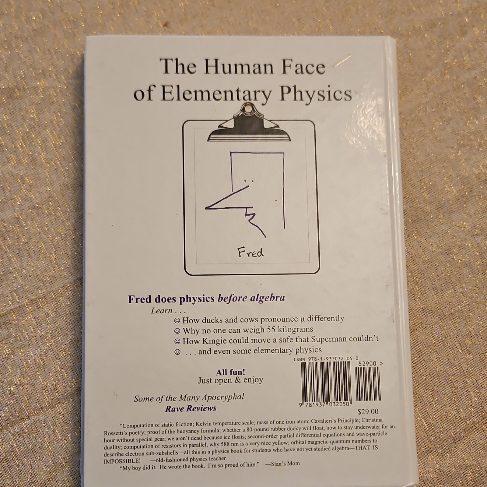 Life of Fred Elementary Physics Beginner Hardcover Stanley F. Schmidt 2012
