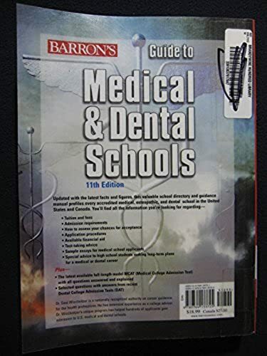 Barron’s Guide to Medical and Dental Schools: 11th Edition [May 01, 2006] Wisc..