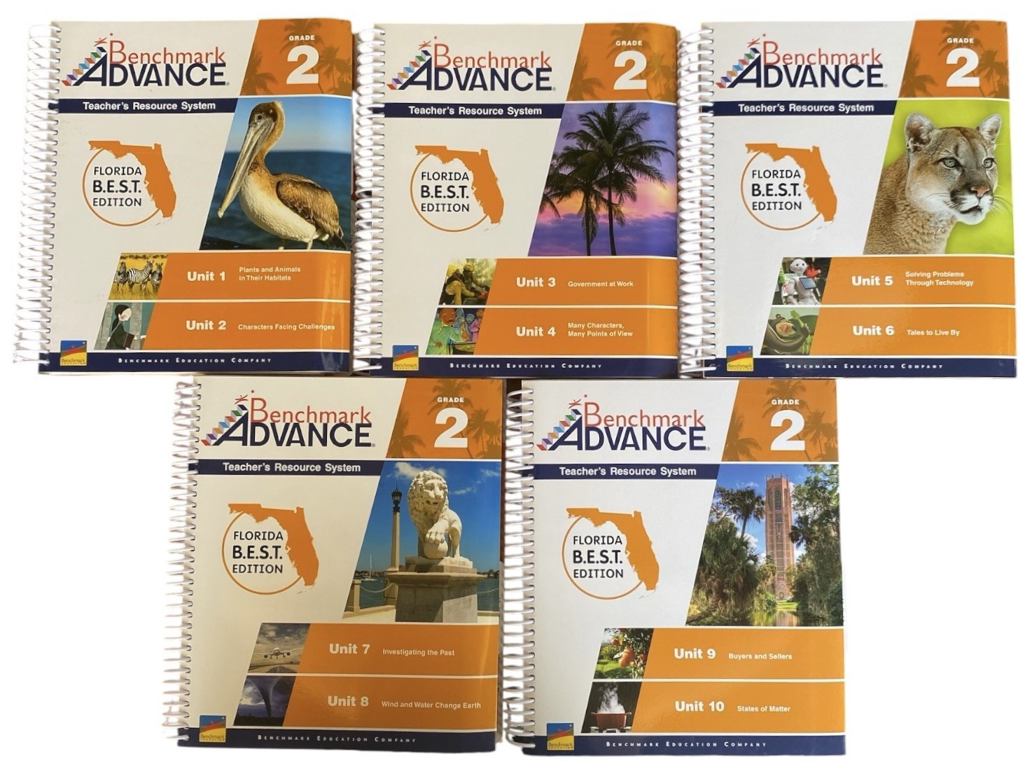 Benchmark Advance Grade 2 Teacher Resource System Florida B.E.S.T. Complete Set
