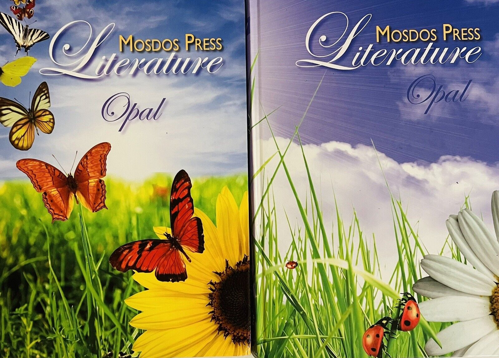 Mosdos Press Literature Opal Textbook Lot of 2 Student Hardcover Texts 3rd Grade