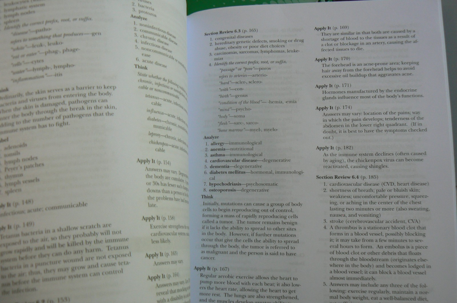 ABeka 9/9th Health in Christian Perspective, Answer Key,Quiz/Test K,Video Manual