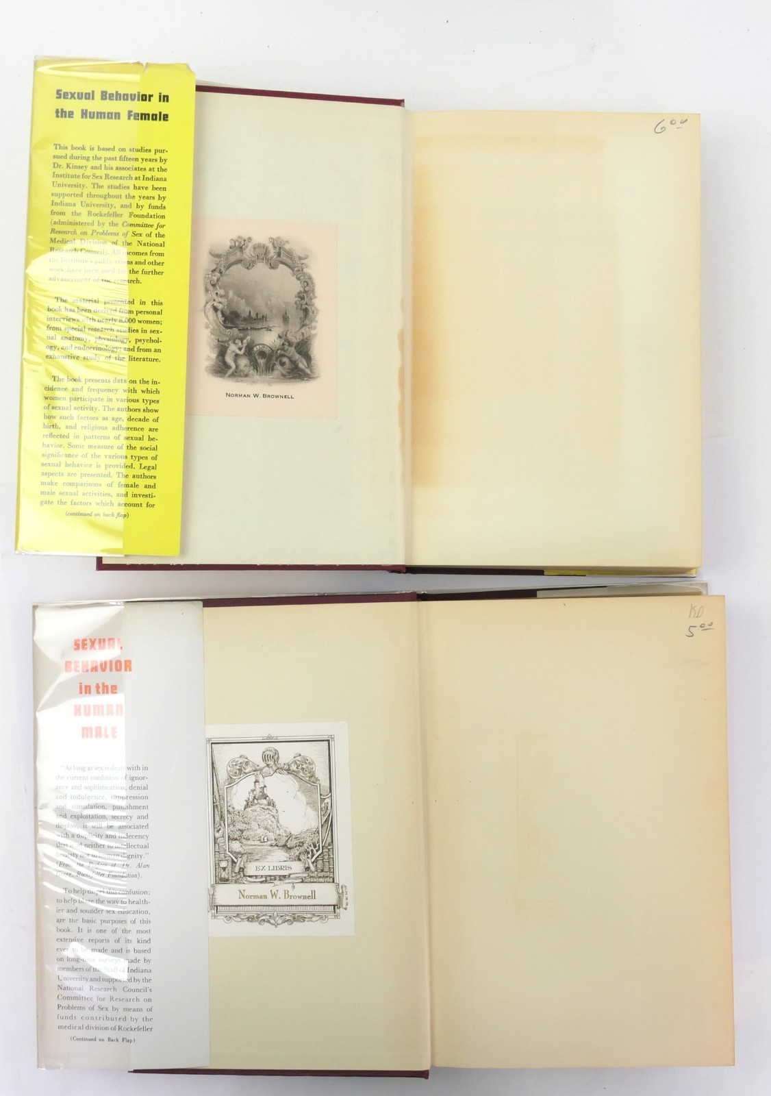Kinsey Report 1st Sexual Behavior in the Human Male 1948 Vol & Female 1953