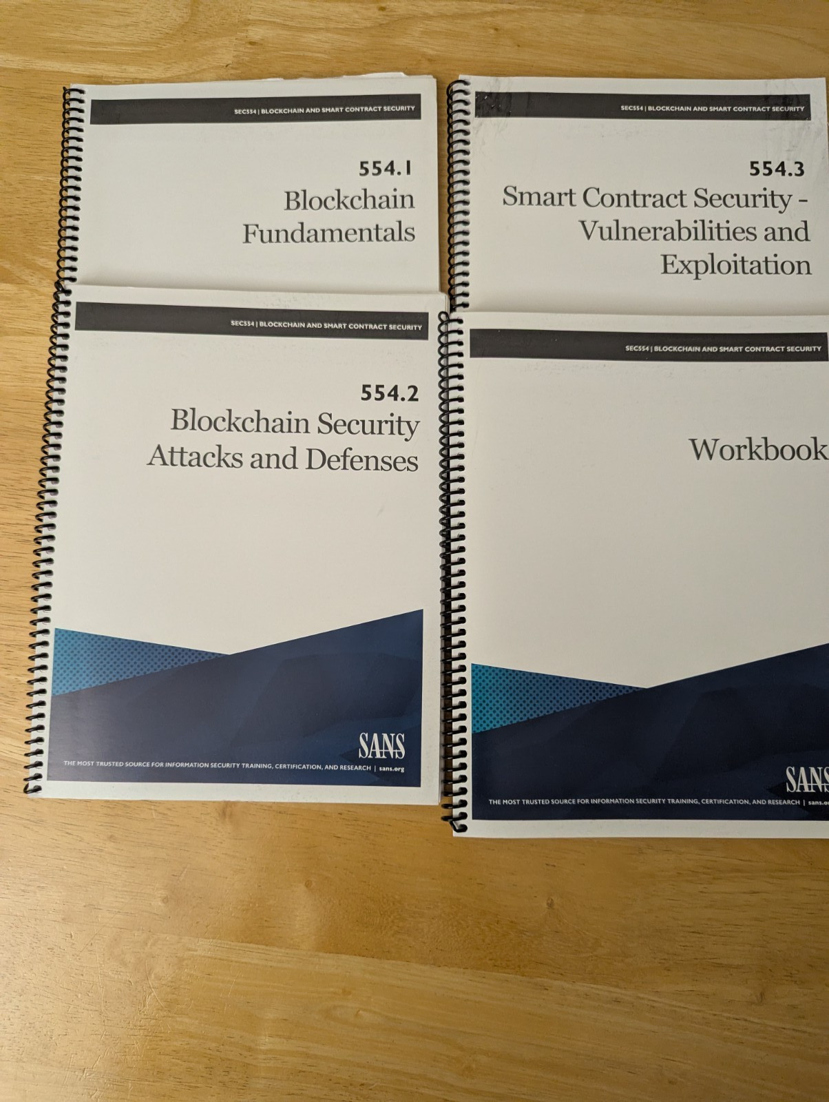 SANS SEC554 Blockchain Fundamentals, Attacks & Defenses Books and Workbook-2021