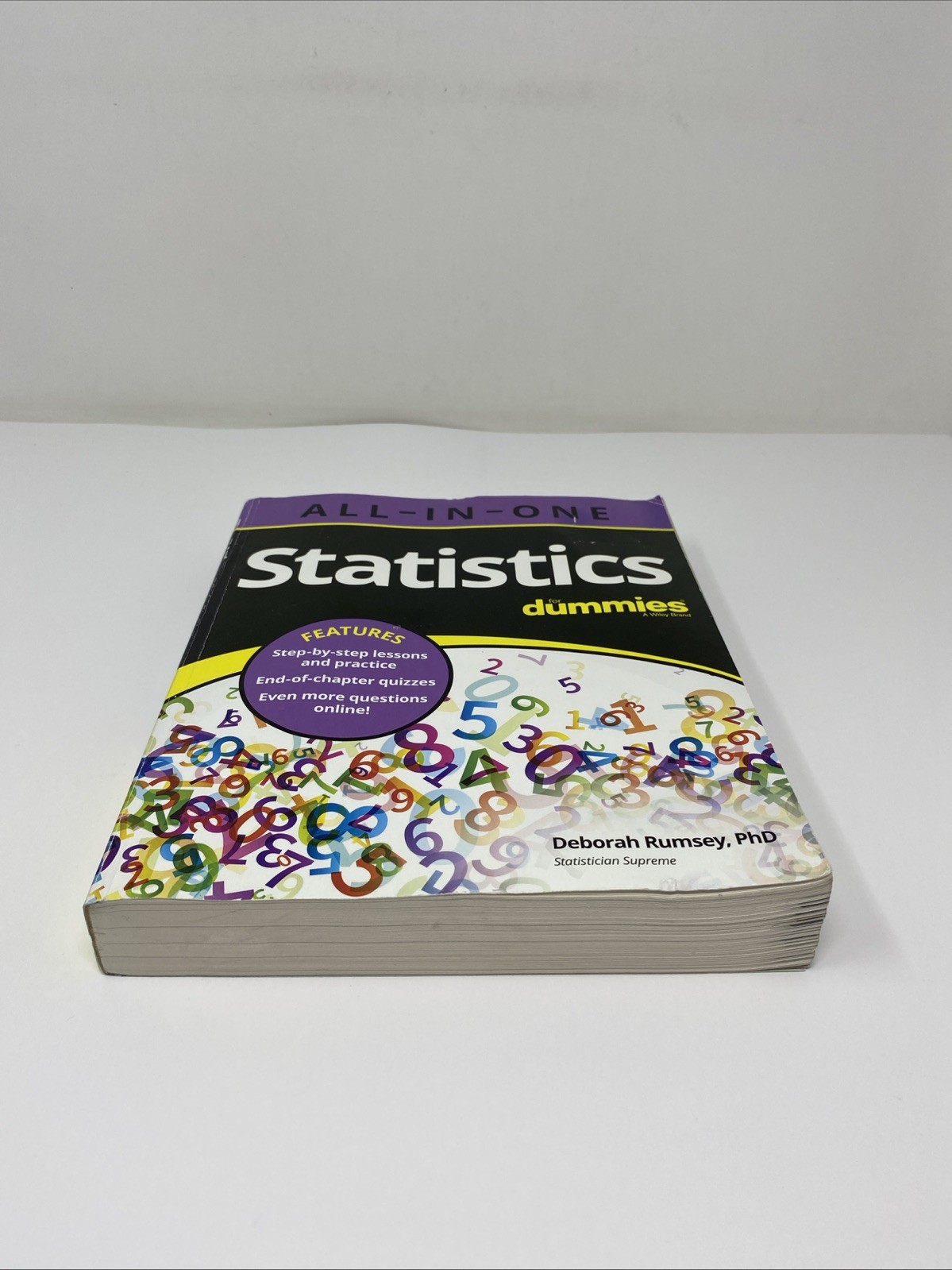 Statistics All-In-One for Dummies by Deborah J. Rumsey (2022, Trade Paperback)