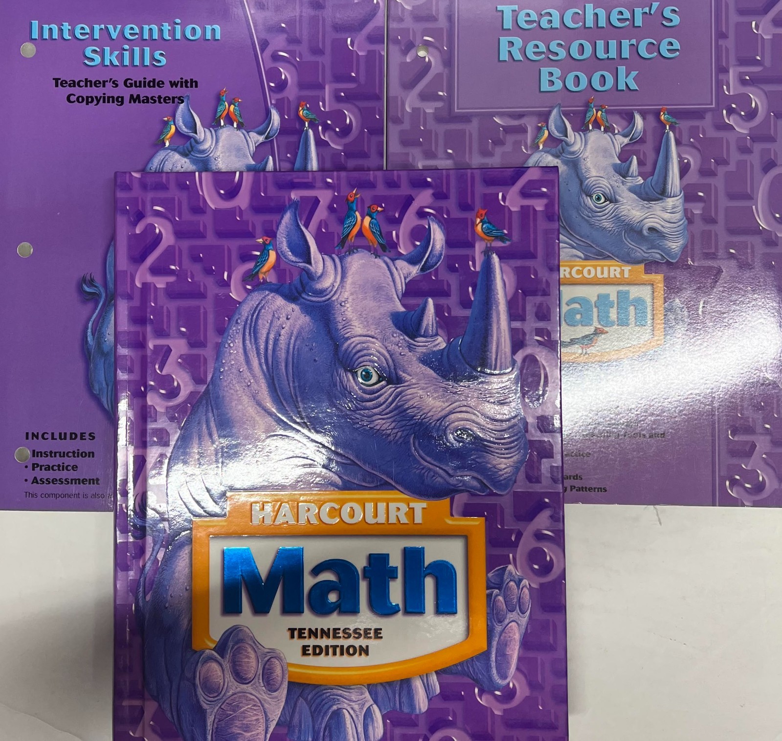 Grade 4 Harcourt Math +Teacher Resources Bundle 4th Curriculum Homeschool Lot