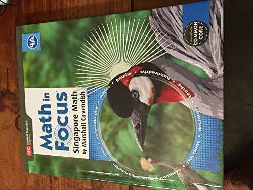 Math in Focus: Singapore Math: Student Edition, Book A Grade 4 2015 – VERY GOOD