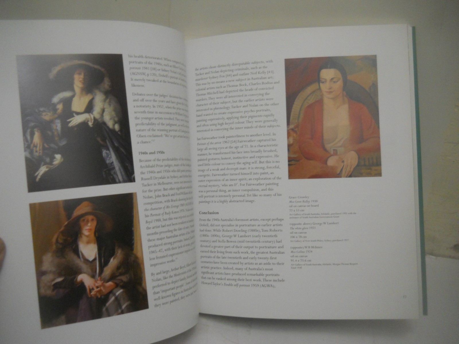 FACE: Australian Portraits 1880 -1960~ Oversize Art Book , Flawless ~ Ship boxed
