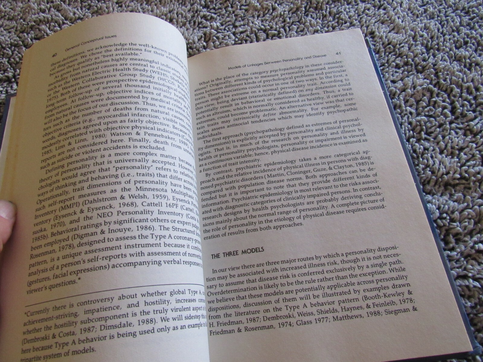 Personality and Disease – Howard Friedman – 1990 – Hardcover Book