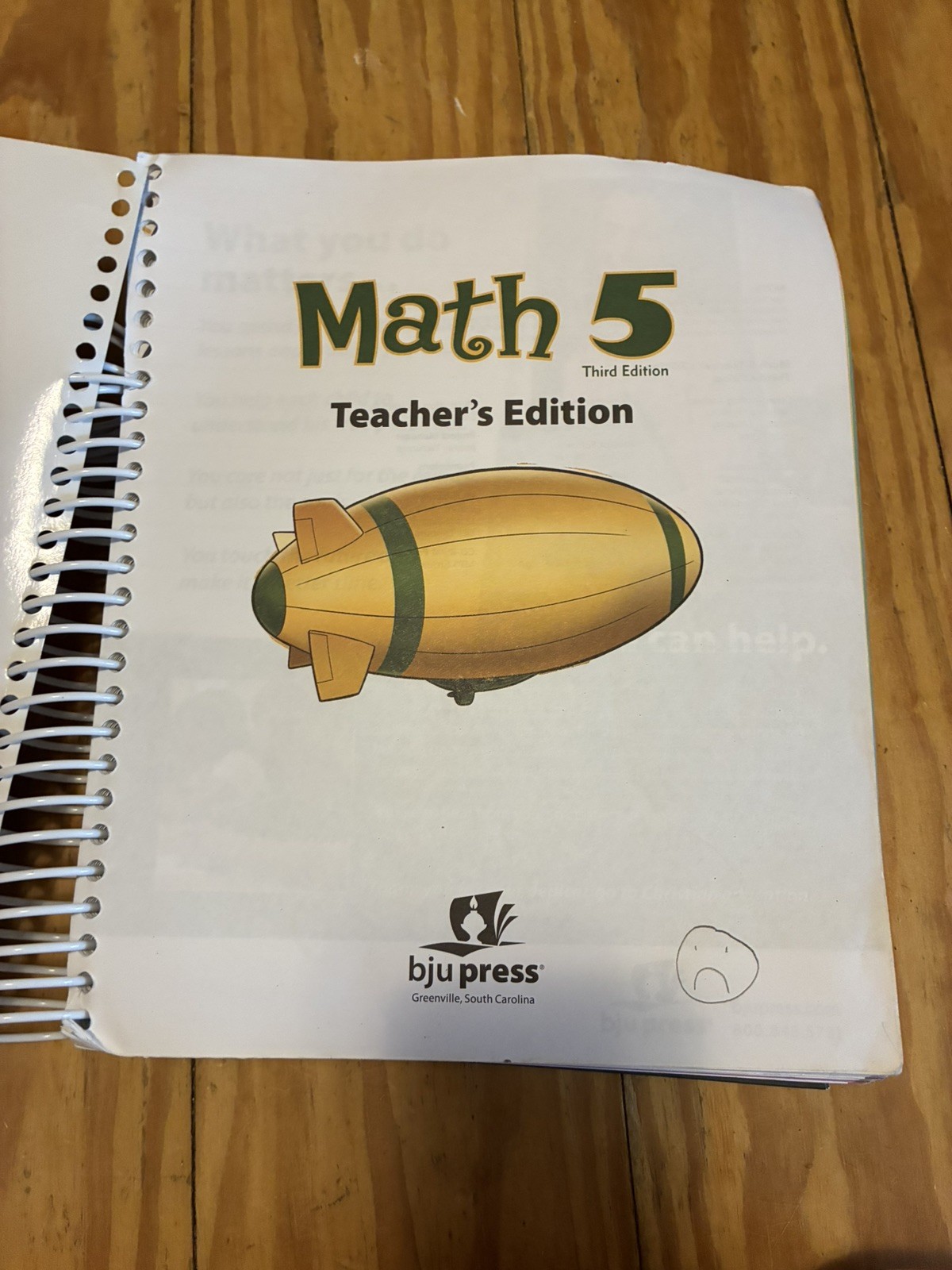 BJU Press Math 5 Teacher’s Edition ( Third Edition ) INCLUDES CD Bob Jones