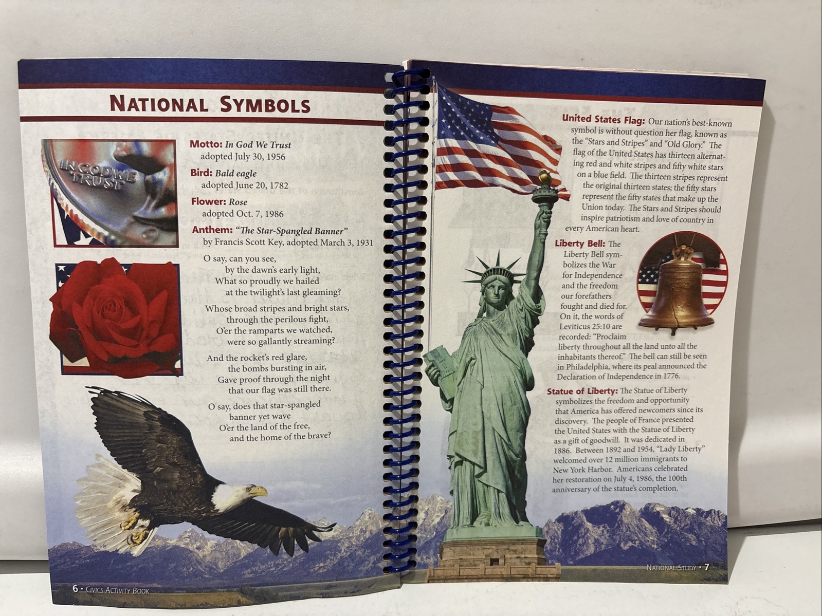 Abeka Civics Activity Book Spiral Bound 2015 One Page Used 8th Grade