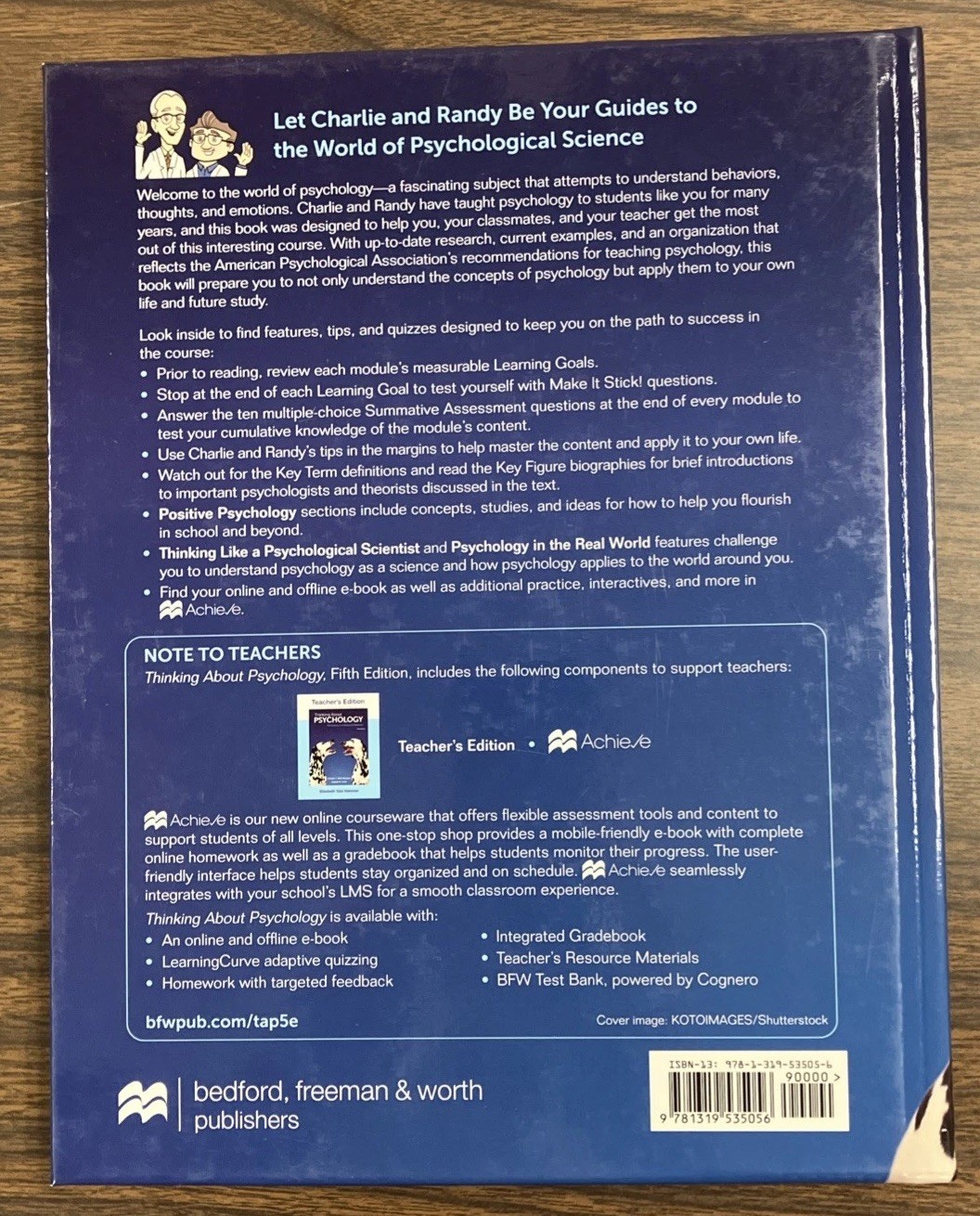 Thinking about Psychology The Science of Mind & Behavior High School 5th Edition