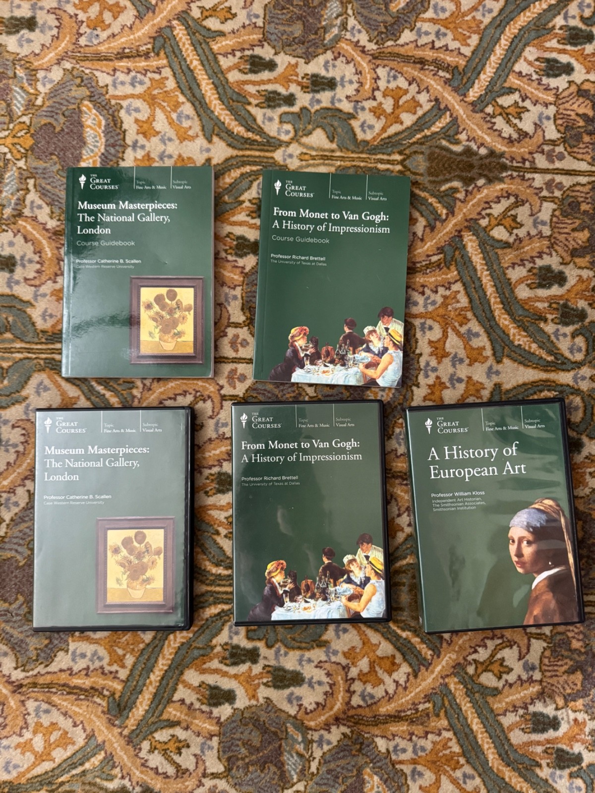Great Courses: European Art, Nat’l Gallery London, Impressionism LOT DVDs/Books