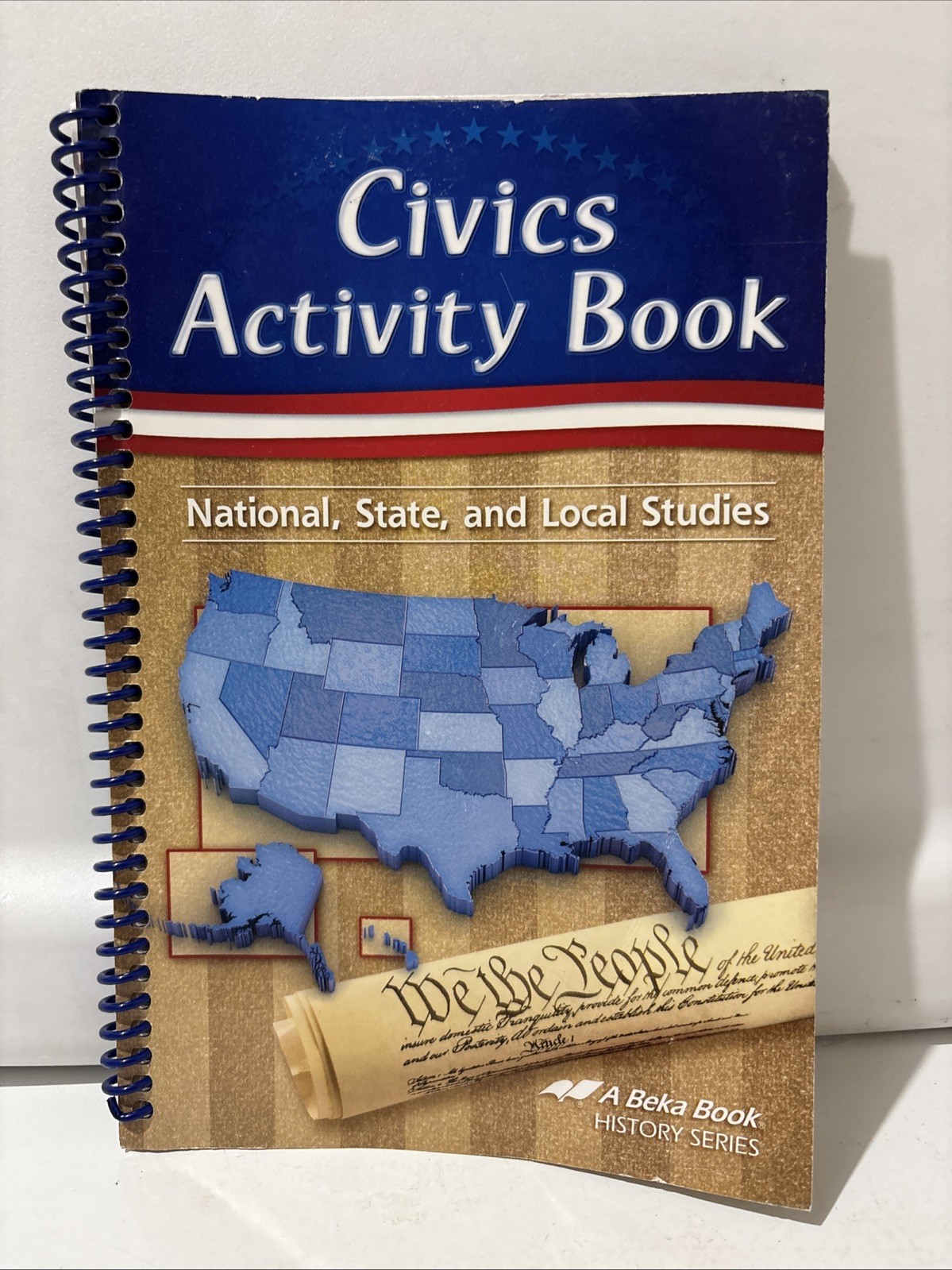 Abeka Civics Activity Book Spiral Bound 2015 One Page Used 8th Grade