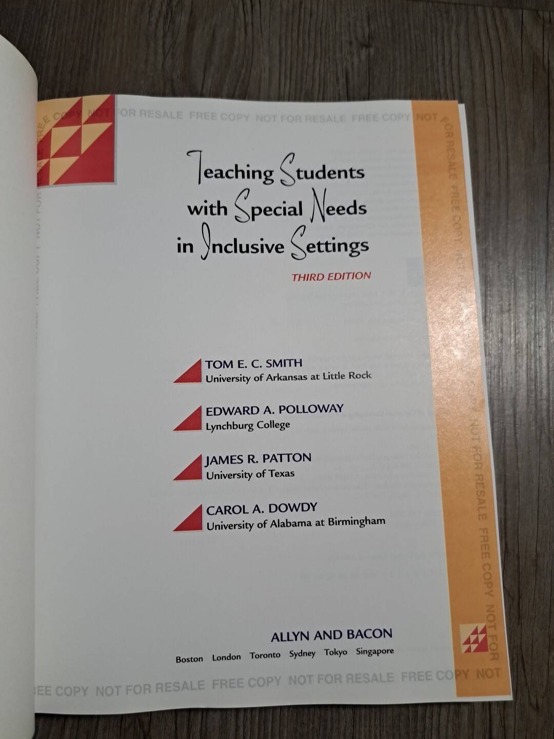 Teaching Students with Special Needs Inclusive Set (2001, Hardcover)