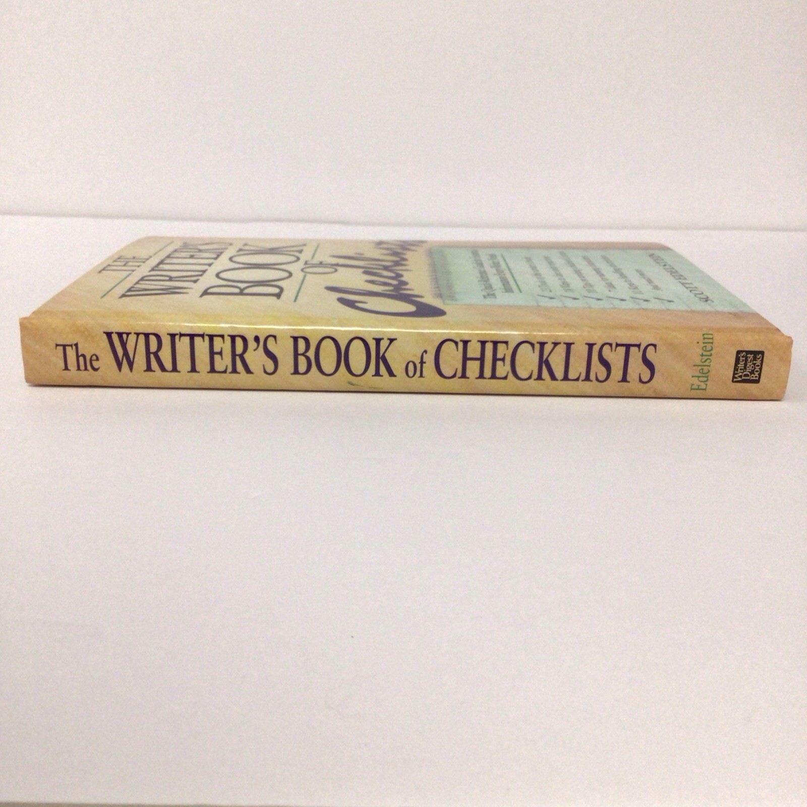The Writer’s Book of Checklists by Scott Edelstein (Hardcover, 1991) – READ