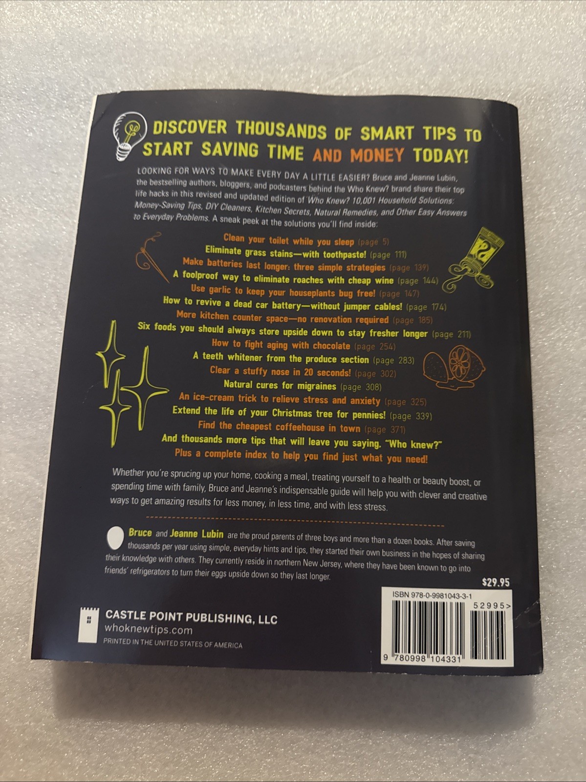 Who Knew? 10,001 Household Solutions: Money-Saving Tips, DIY Cleaners, Kitchen S