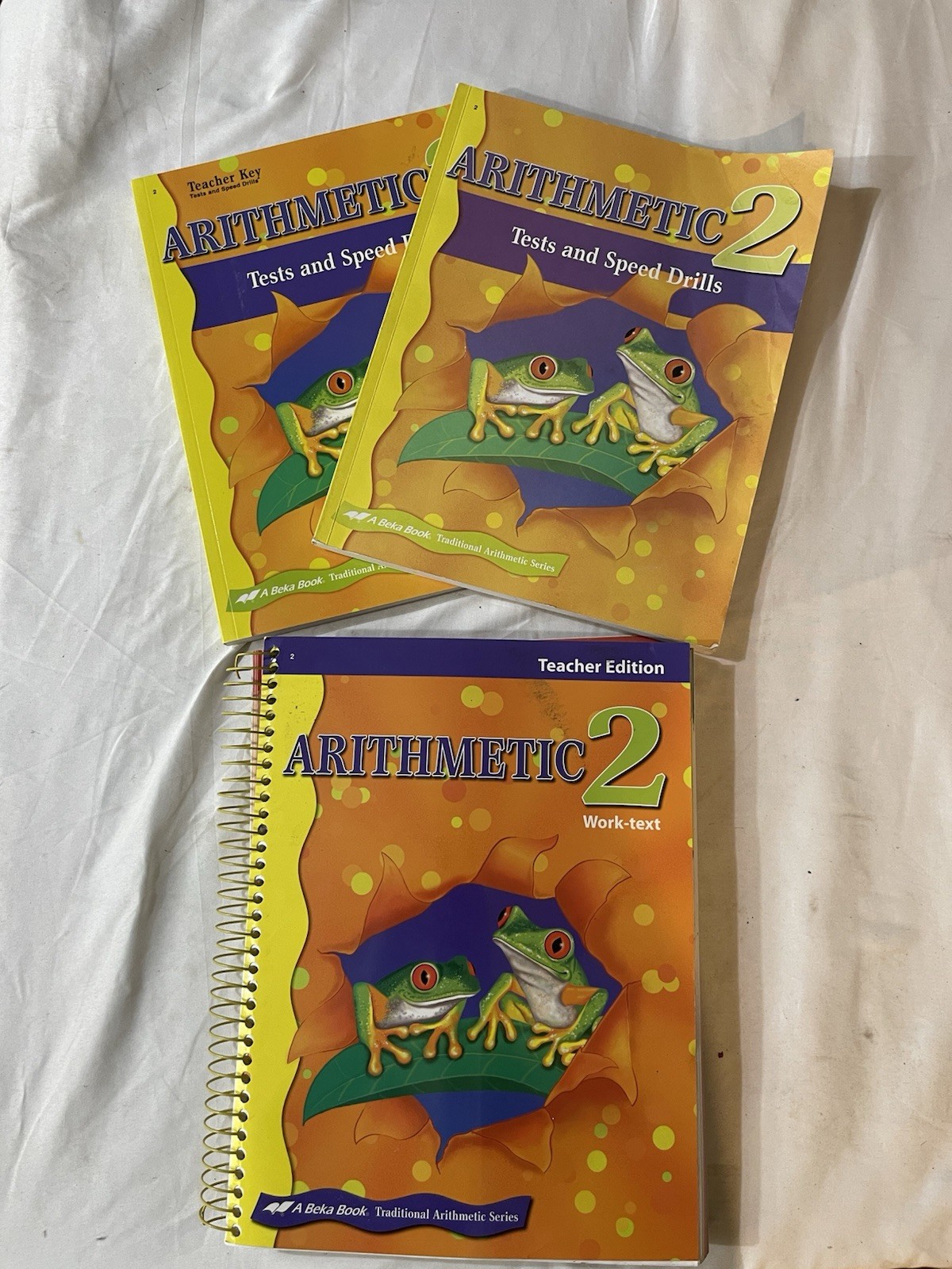 A Beka Book Arithmetic 2 Tests and Speed Drills Teacher Key 2nd Grade Work Text