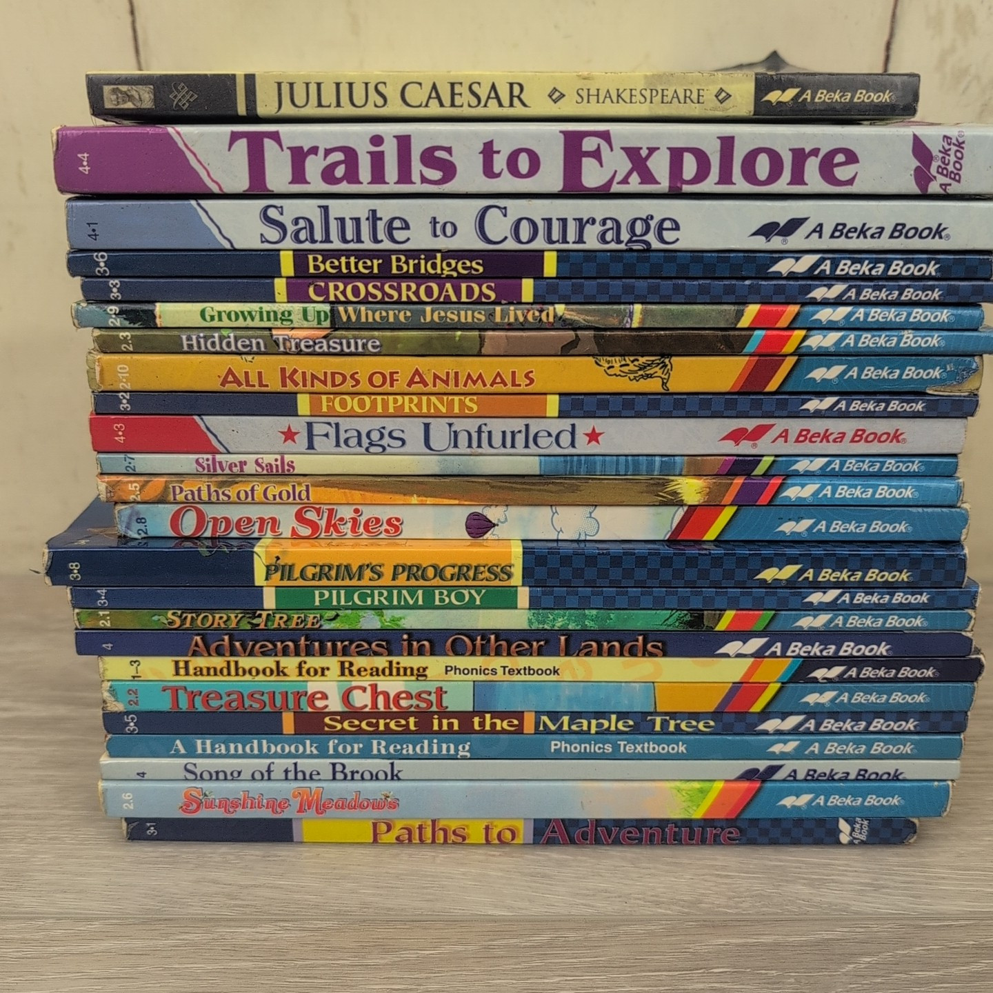 Lot Of 24 A Beka Books Paperbacks Mixed Grades And Subjects Home Schooling