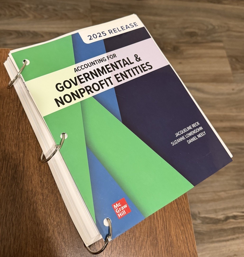 McGraw Hill Accounting for Governmental & Nonprofit Entities 2025 Ringbound