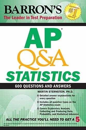 AP Q&A Statistics: – Paperback, by Barron’s Educational Series; – Acceptable n