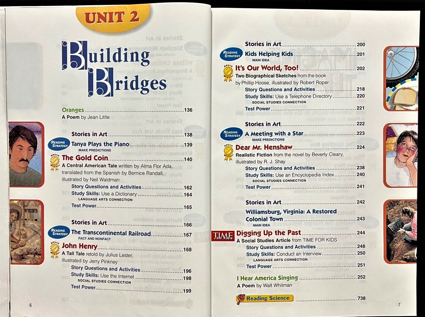 5th Grade – READING – Student Textbook (2005, Macmillan/McGraw-Hill)