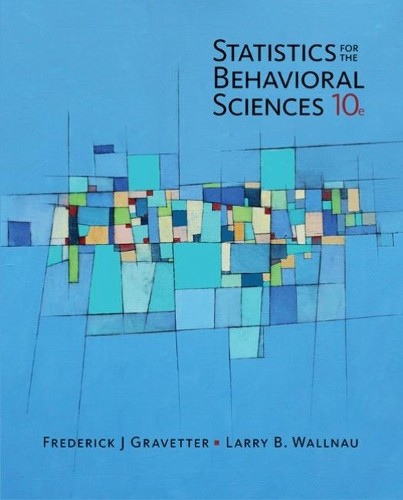 Frederick Gravetter Larry Statistics for The Behavioral (Paperback) (UK IMPORT)