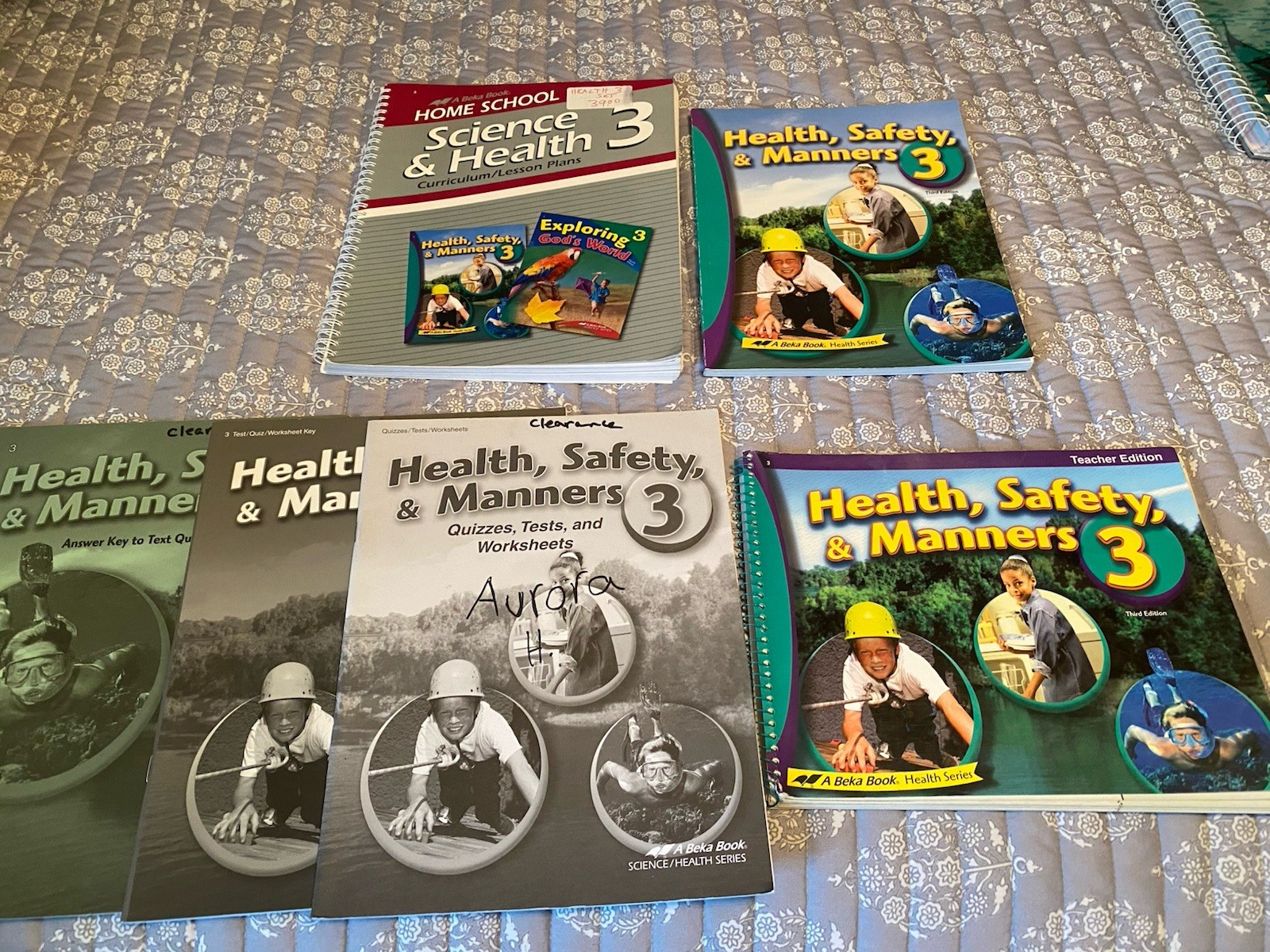 A beka Health, Safety and Manners 3 Text, Teacher Books And Tests