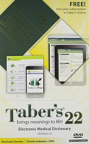 PKG: CYCLOPEDIC MEDICAL DICTIONARY INDEX 22E & TABERS ELEC By F A Davis & F A