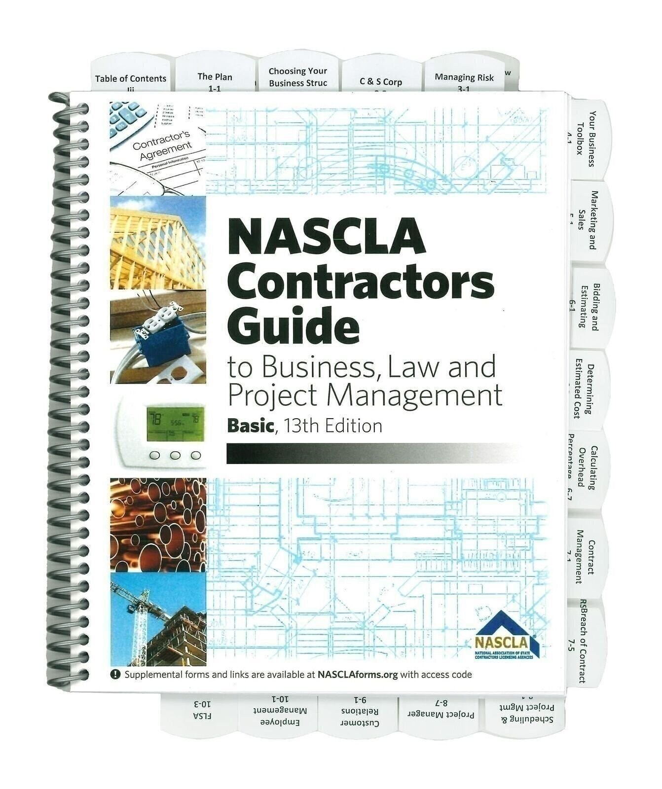 Professionally Highlighted and Tabbed – Basic 13th – NASCLA Contractors Guide…