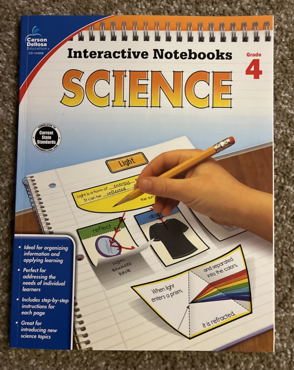Carson Dellosa | Science Interactive Notebook | 4th Grade **VERY GOOD**