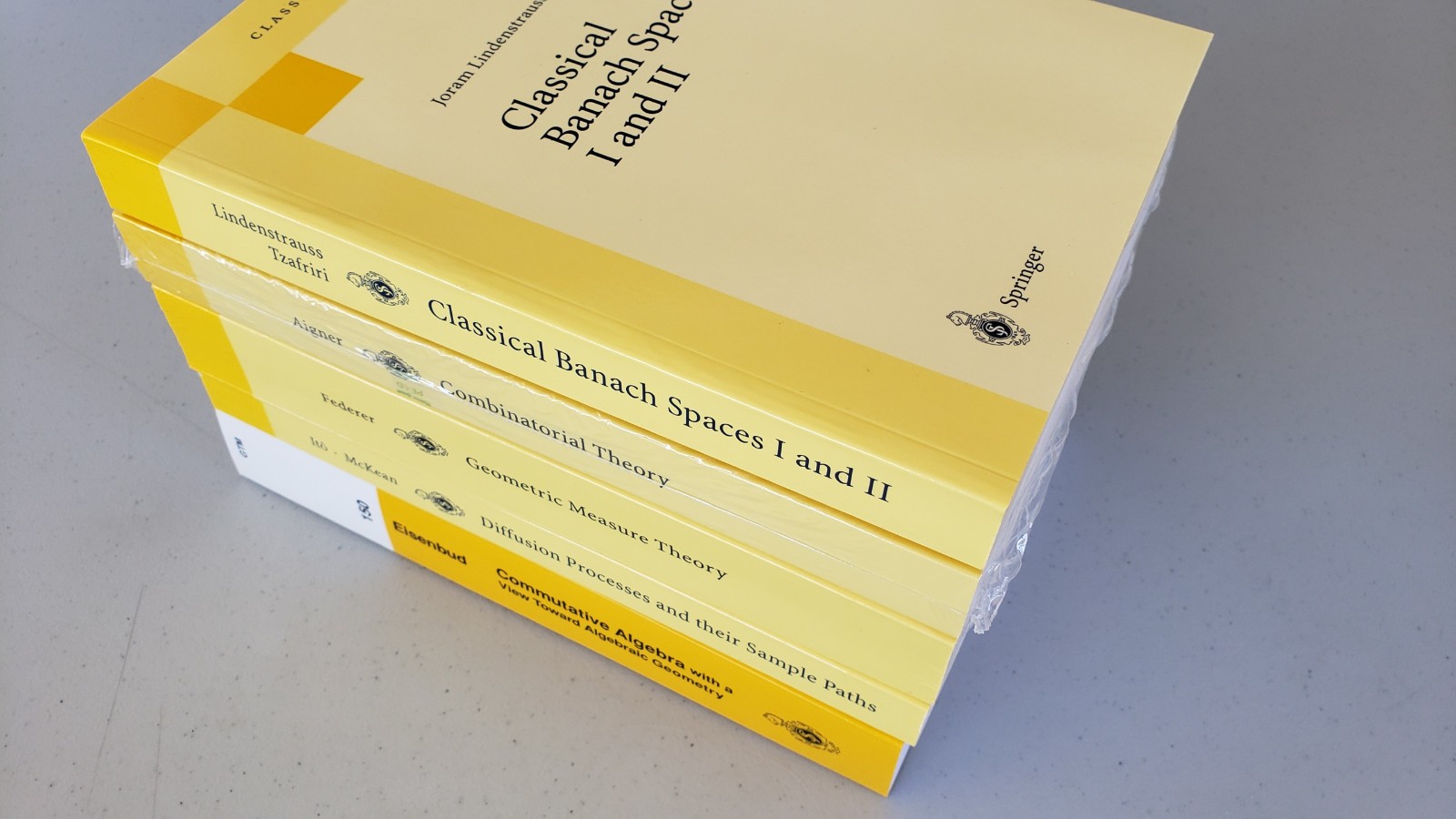 Springer Math Classics Lot 5 NOS Lindenstrauss Aigner Federer Ito Eisenbud