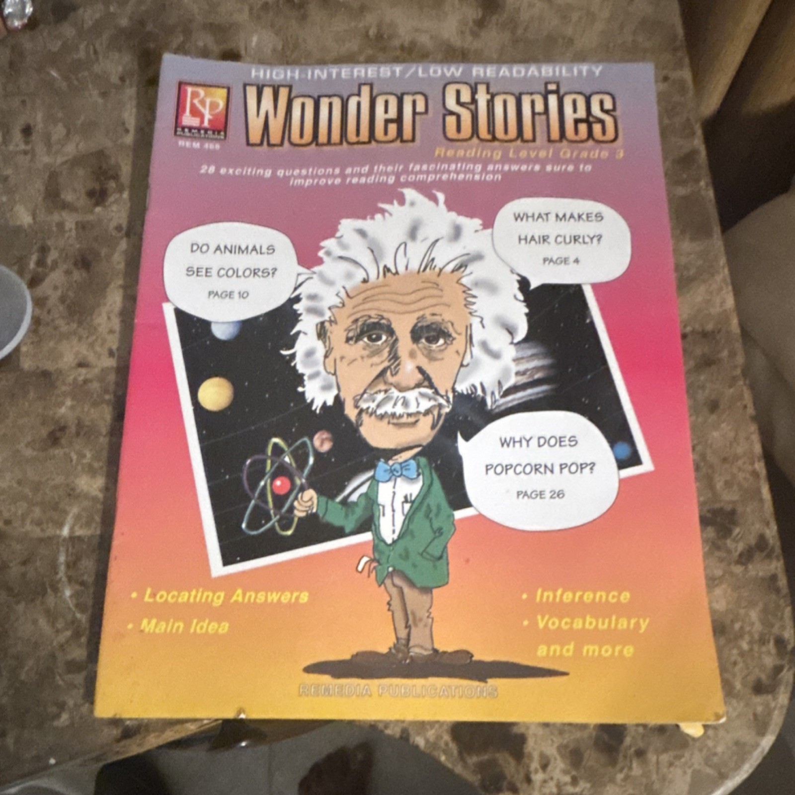 Remedia Publications Wonder Stories Grade 3 High-Interest Study Guide