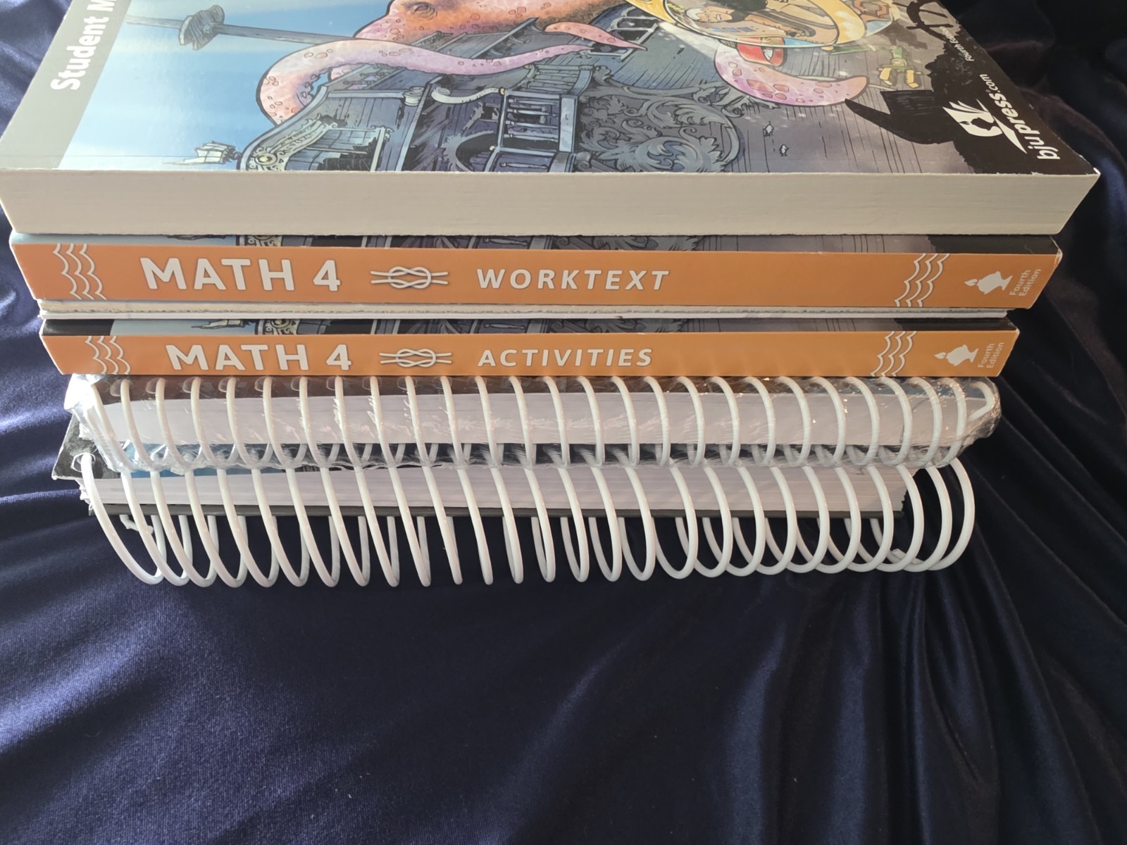 BJU Press Math 4 Complete Set – Like New – 4th Ed – Bob Jones Teacher & Student