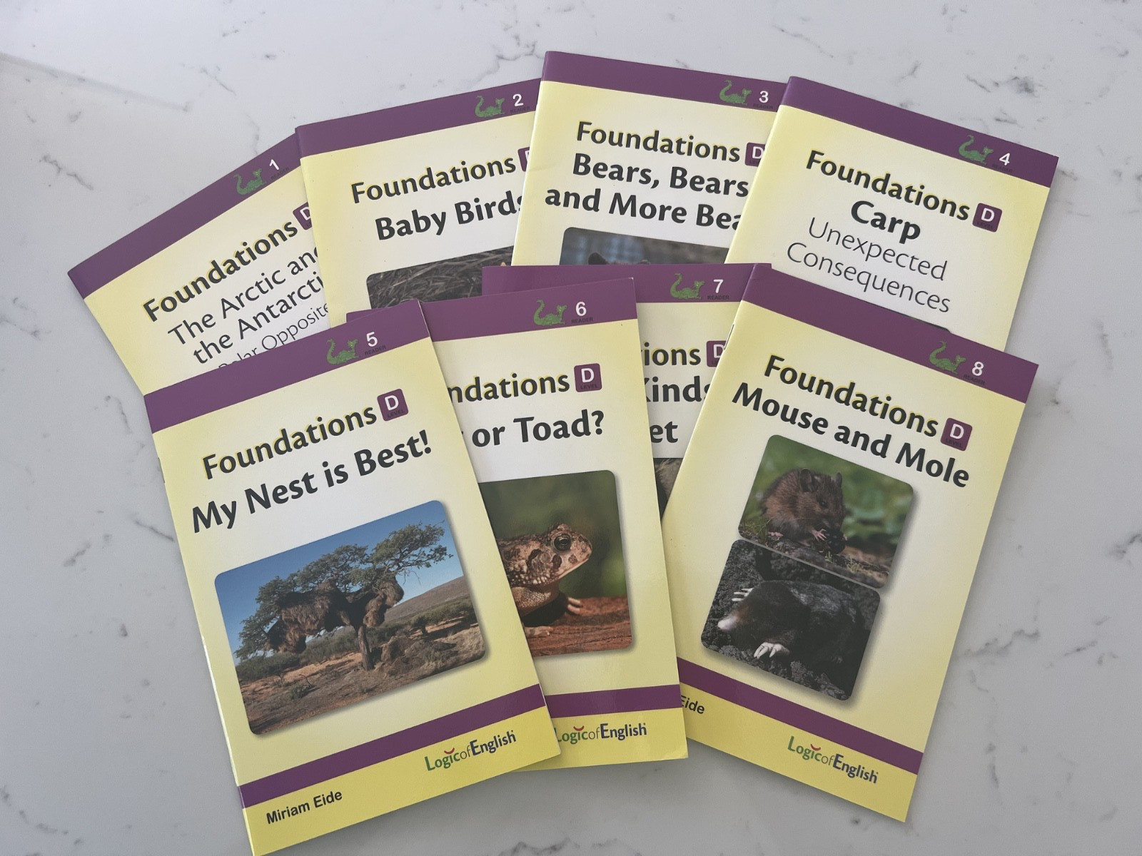 Logic of English Foundations D Readers Complete Set of 8 Books Like New