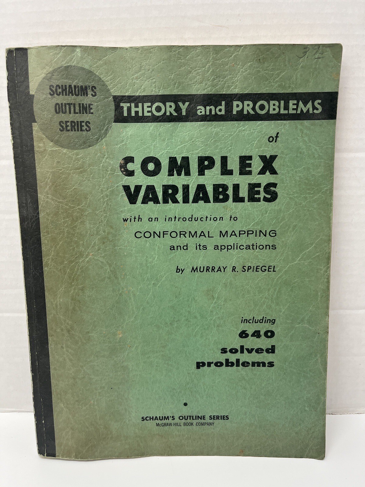 💥Schaums Outline: Theory & Problems of Complex Variables Murray R Spiegel ’64👍