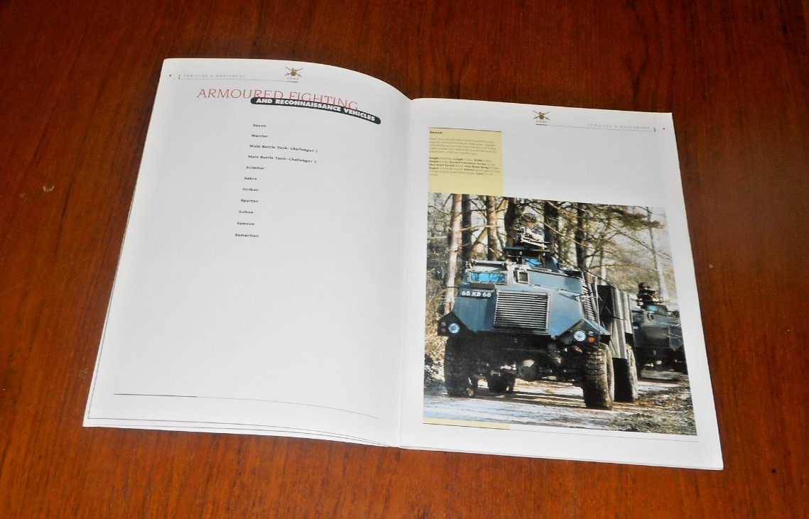 ARMY VEHICLES & EQUIPMENT- The British Army (1999) #C200