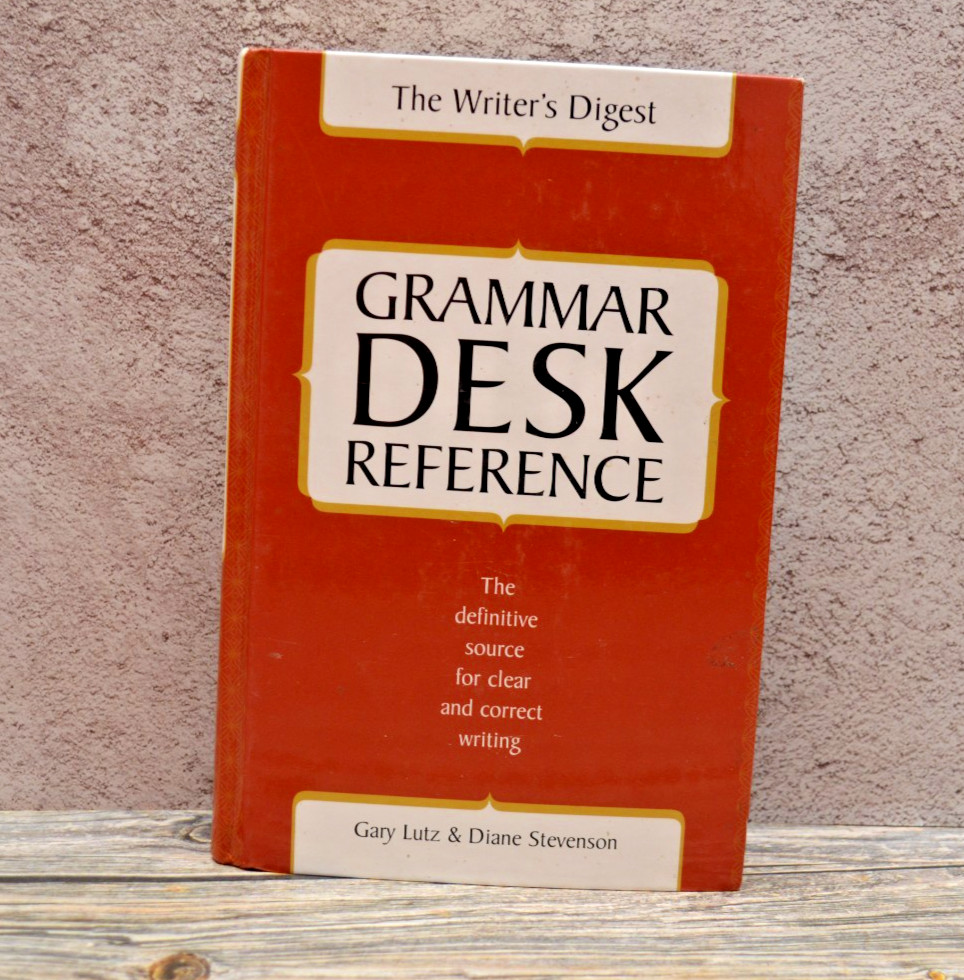 The Writer’s Digest Grammar Desk Reference HC 2005 Signed Lutz Stevenson⬛