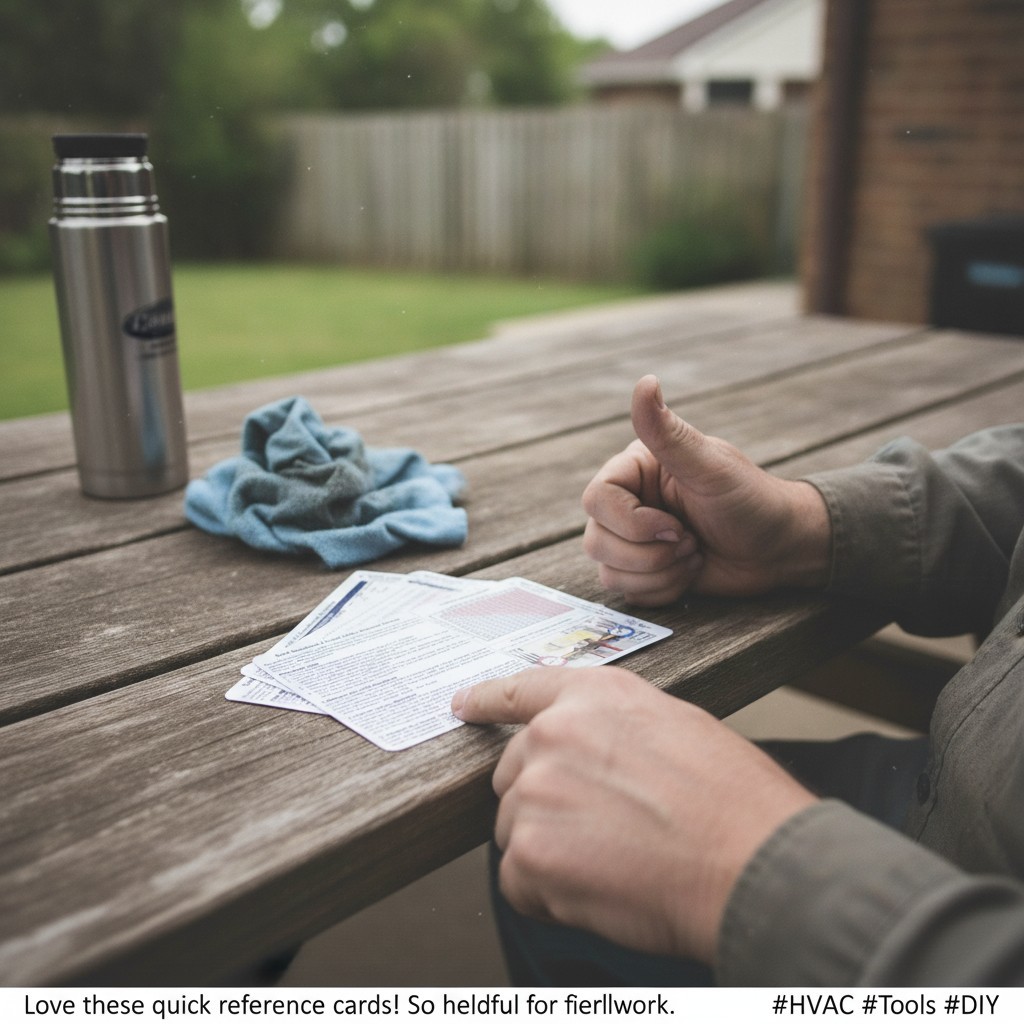 Portable HVAC Quick Reference Cards – Essential Tool for Refrigerant Charging